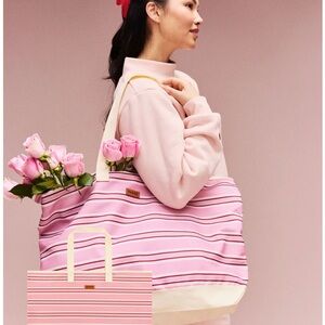 Parke Valentines Striped Tote